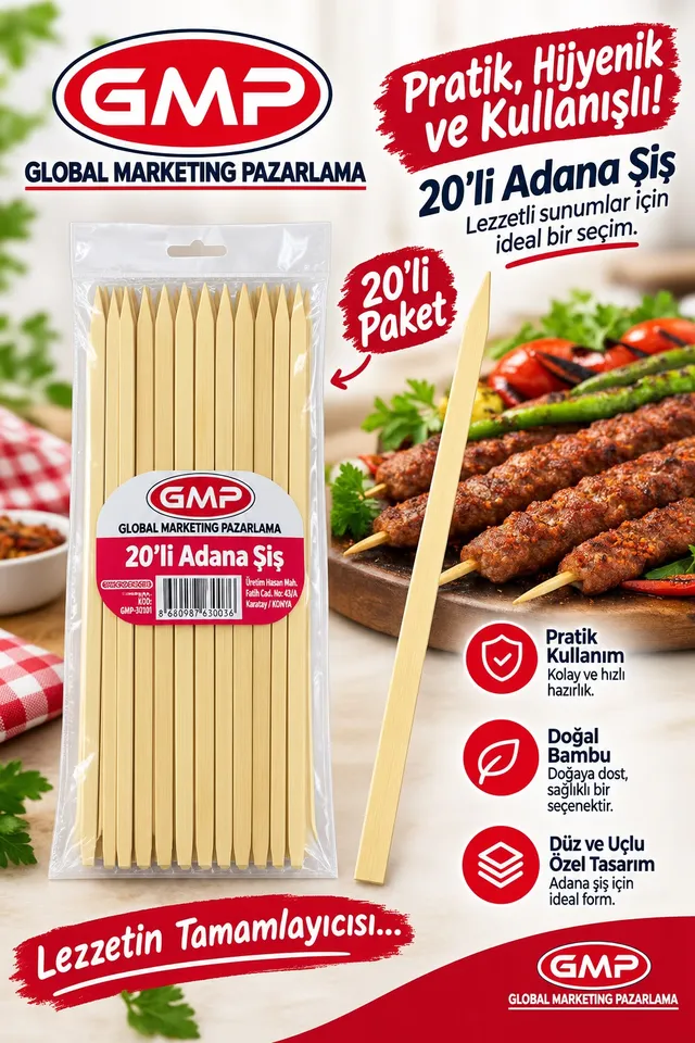 GMP 20’li Adana Şiş ürün paketi