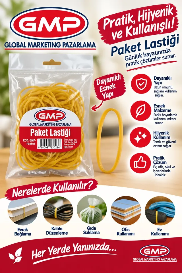 GMP Paket Lastiği ürün paketi