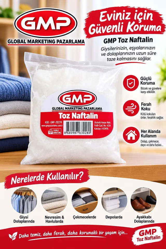 GMP Toz Naftalin ürün paketi